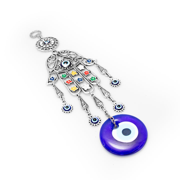 Authentic Nazar/Evil Eye Wall Decor with Hamsa Hand, 13" Inch