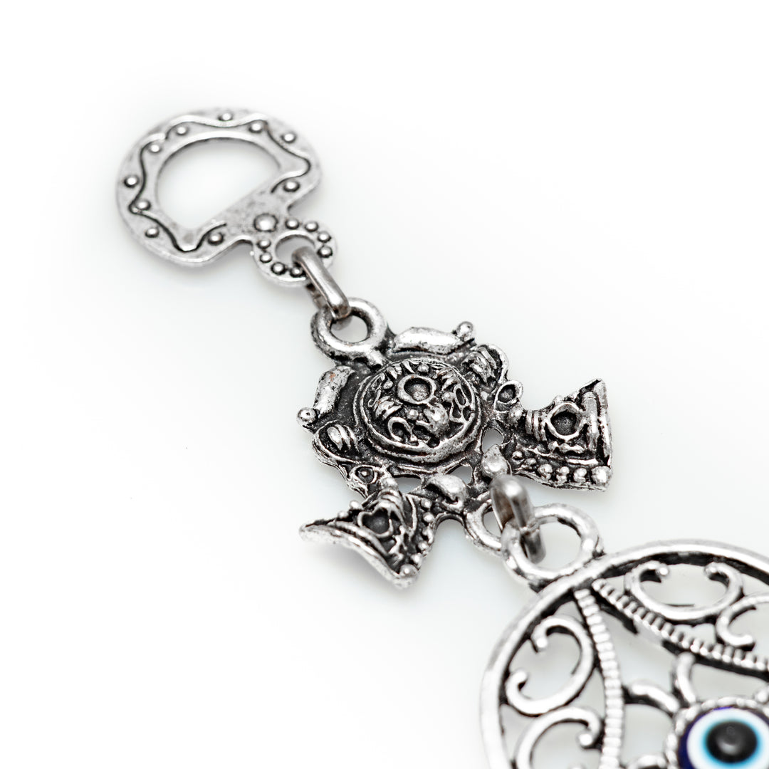 Authentic Nazar/Evil Eye Wall Decor with Hamsa Hand, 9" Inch