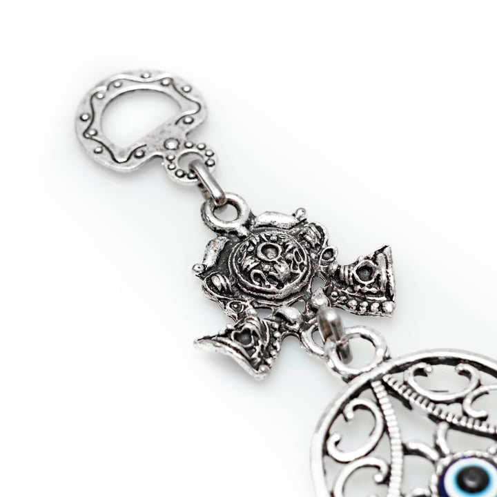 Authentic Nazar/Evil Eye Wall Decor with Hamsa Hand, 9" Inch