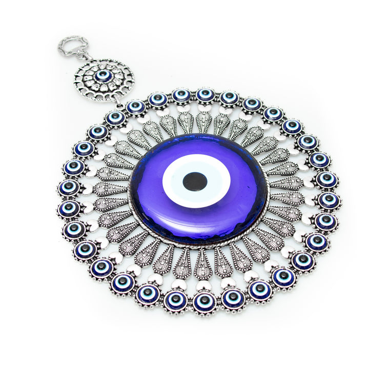 Authentic Nazar/Evil Eye Wall Decor with Sunshine Figure, 9" Inch