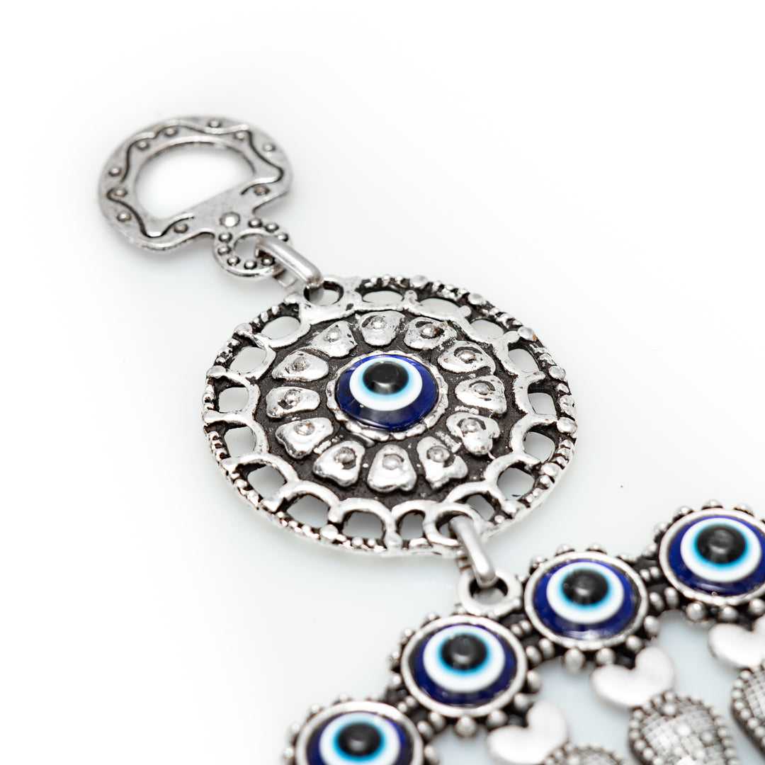 Authentic Nazar/Evil Eye Wall Decor with Sunshine Figure, 9" Inch