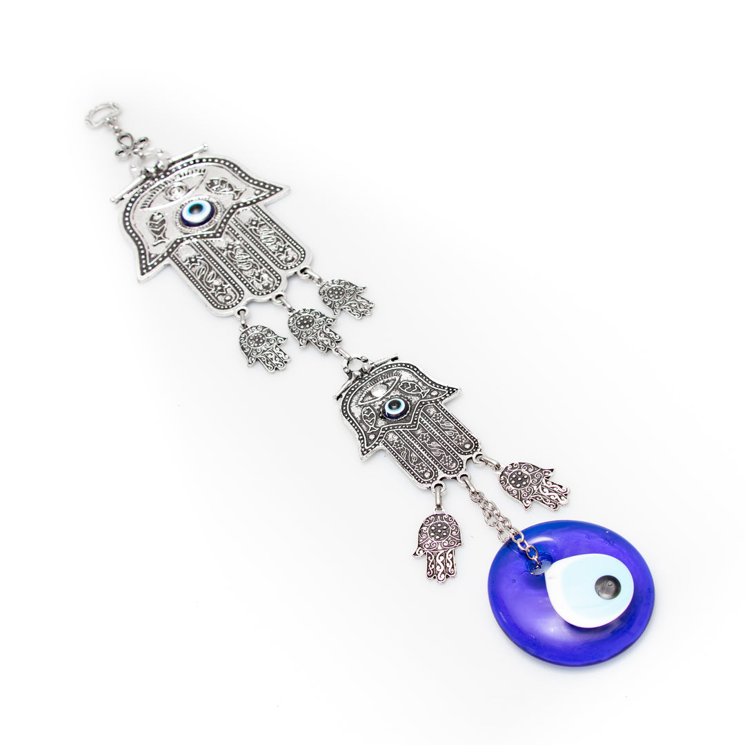 Authentic Nazar/Evil Eye Wall Decor with Hamsa Hand, 16" Inch