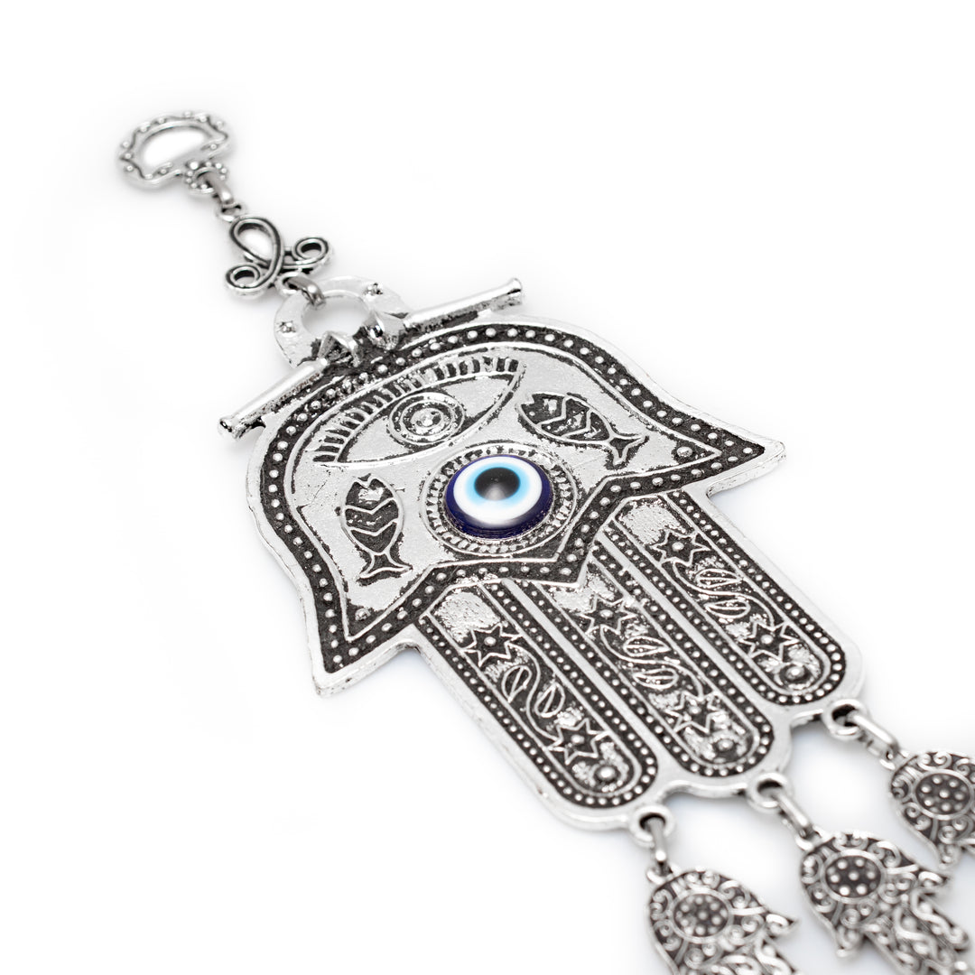 Authentic Nazar/Evil Eye Wall Decor with Hamsa Hand, 16" Inch