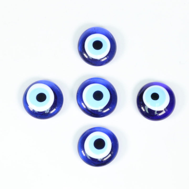 Handmade Flat Lampwork Nazar/Evil Eye Magnet, 1" Inch