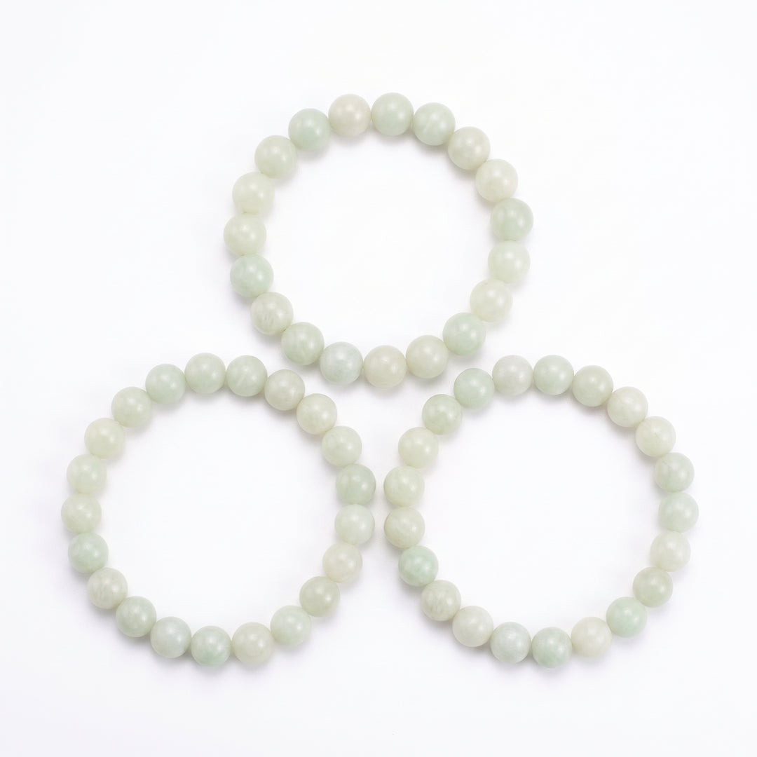 Luminous Glow-in-the-Dark Metal-Free Stretch Bracelet – 8mm Radiant Statement Jewelry