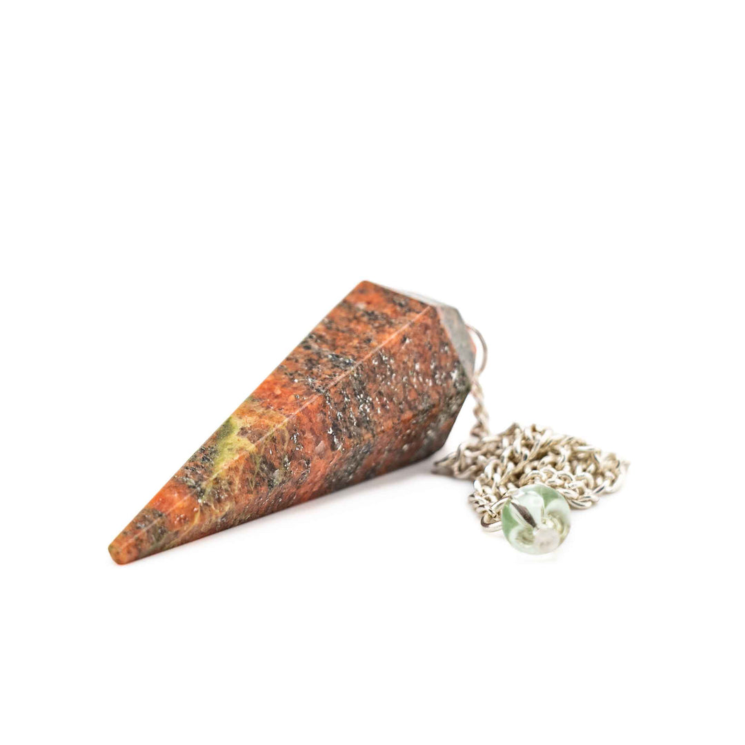 Unakite Pendulum – Emotional Balance & Healing Tool for Grounded Divination & Heart Chakra Energy Work