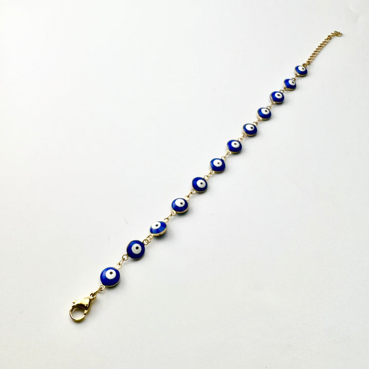 Gold Plated Nazar/Evil Eye Anklet