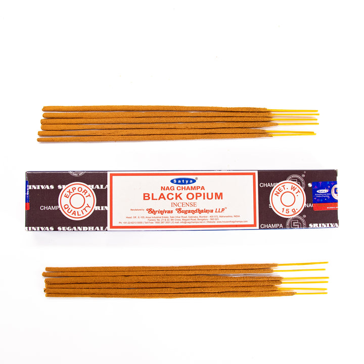 Incienso de opio negro Satya Nag Champa (15 g)