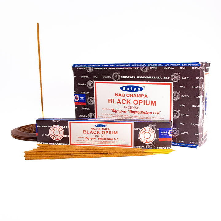 Incienso de opio negro Satya Nag Champa (15 g)