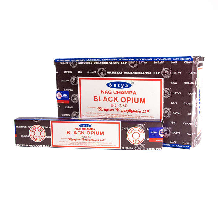 Incienso de opio negro Satya Nag Champa (15 g)