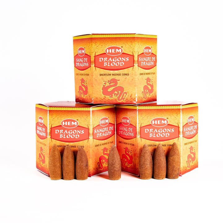 HEM Dragon’s Blood Backflow Incense Cones