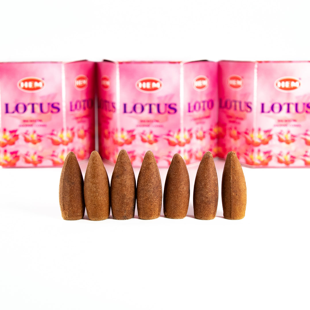 Conos de incienso HEM Lotus Backflow