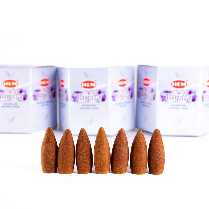 HEM Vanilla Backflow Incense Cones