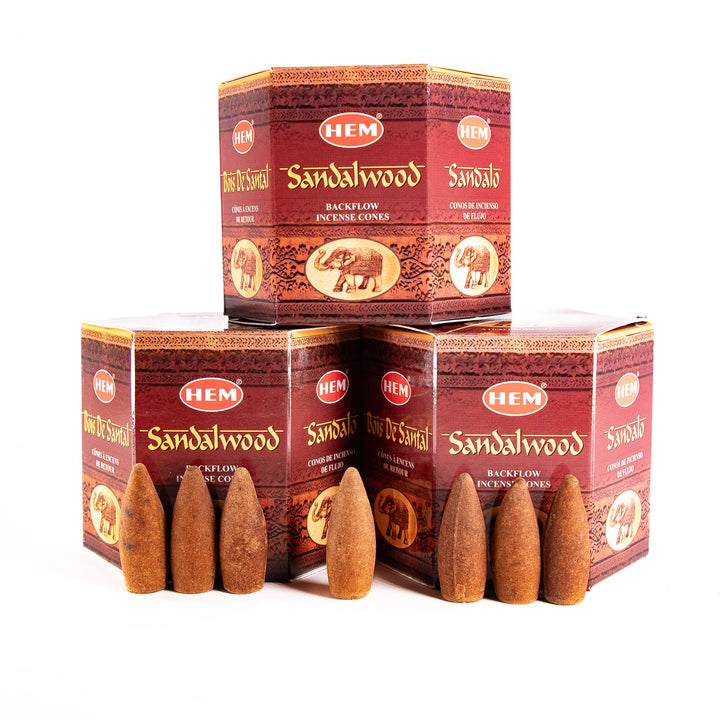 HEM Sandalwood Backflow Incense Cones