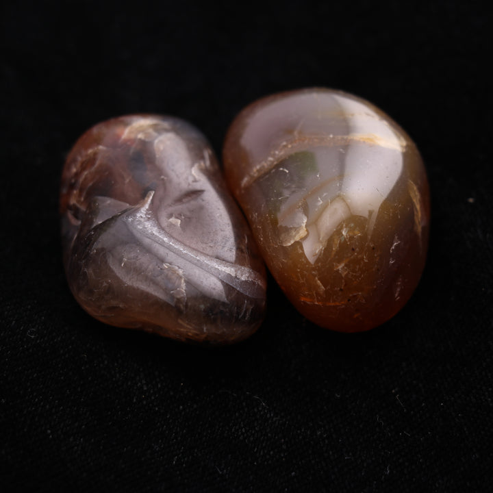 Natural Agate Tumbled Stone - Polished Crystal for Positive Energy