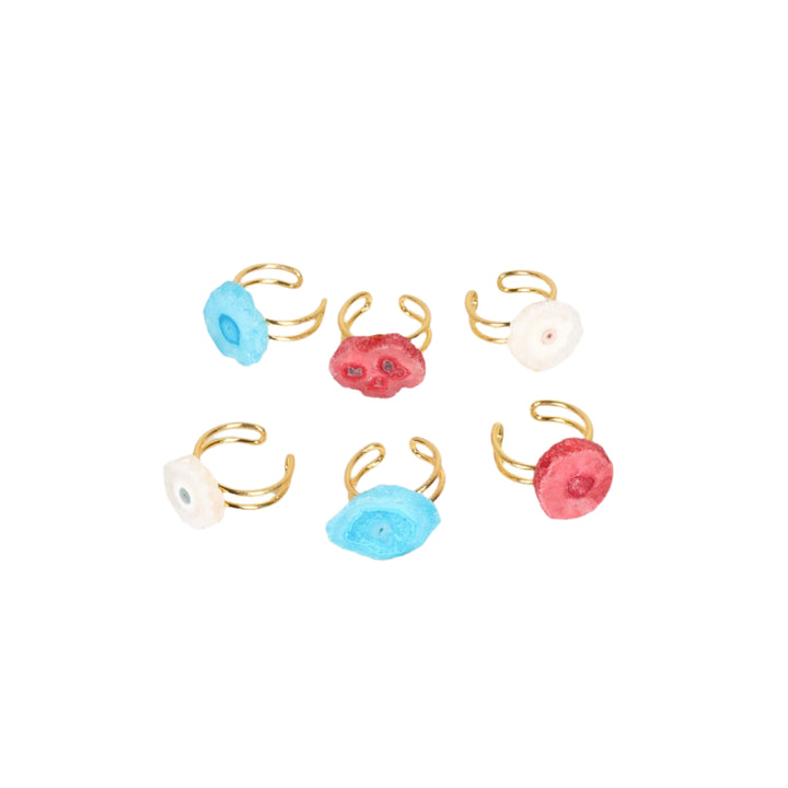 Anillo de calcita para mujer y hombre - Joyas con piedras preciosas