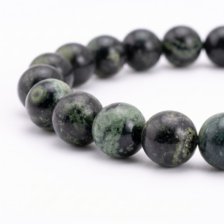 Kambaba Jasper Metal-Free Stretch Bracelet – 8mm Grounding Earth Stone Jewelry