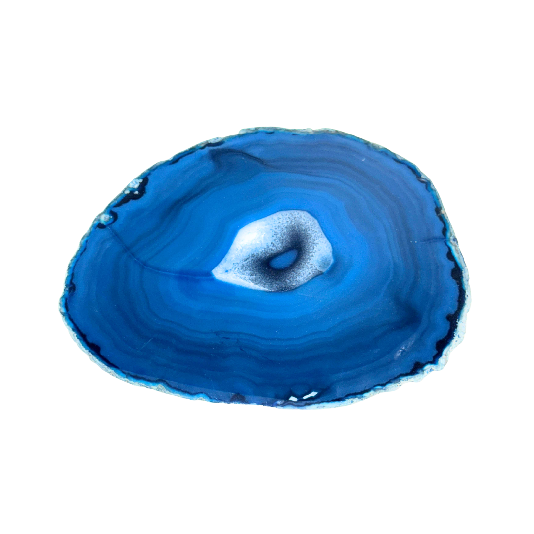 Natural Blue Agate Slice – Calm, Clarity & Harmony