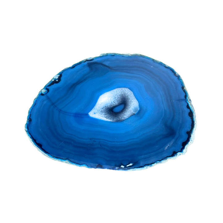 Natural Blue Agate Slice – Calm, Clarity & Harmony