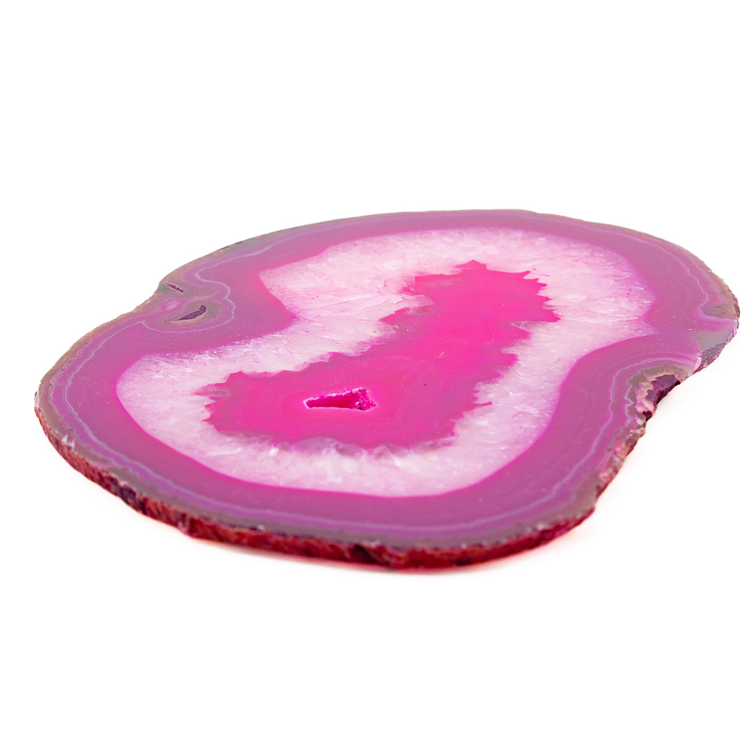 Natural Pink Agate Slice – Love, Joy & Emotional Healing