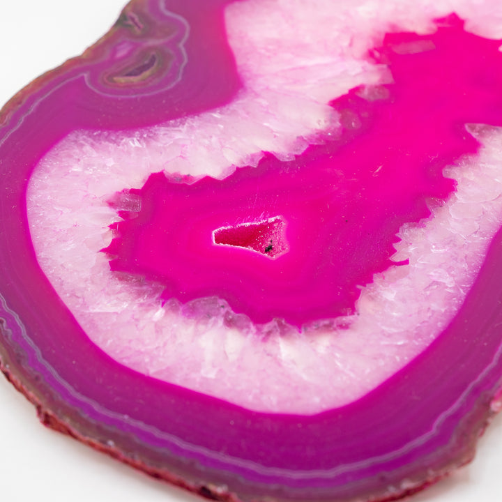 Natural Pink Agate Slice – Love, Joy & Emotional Healing