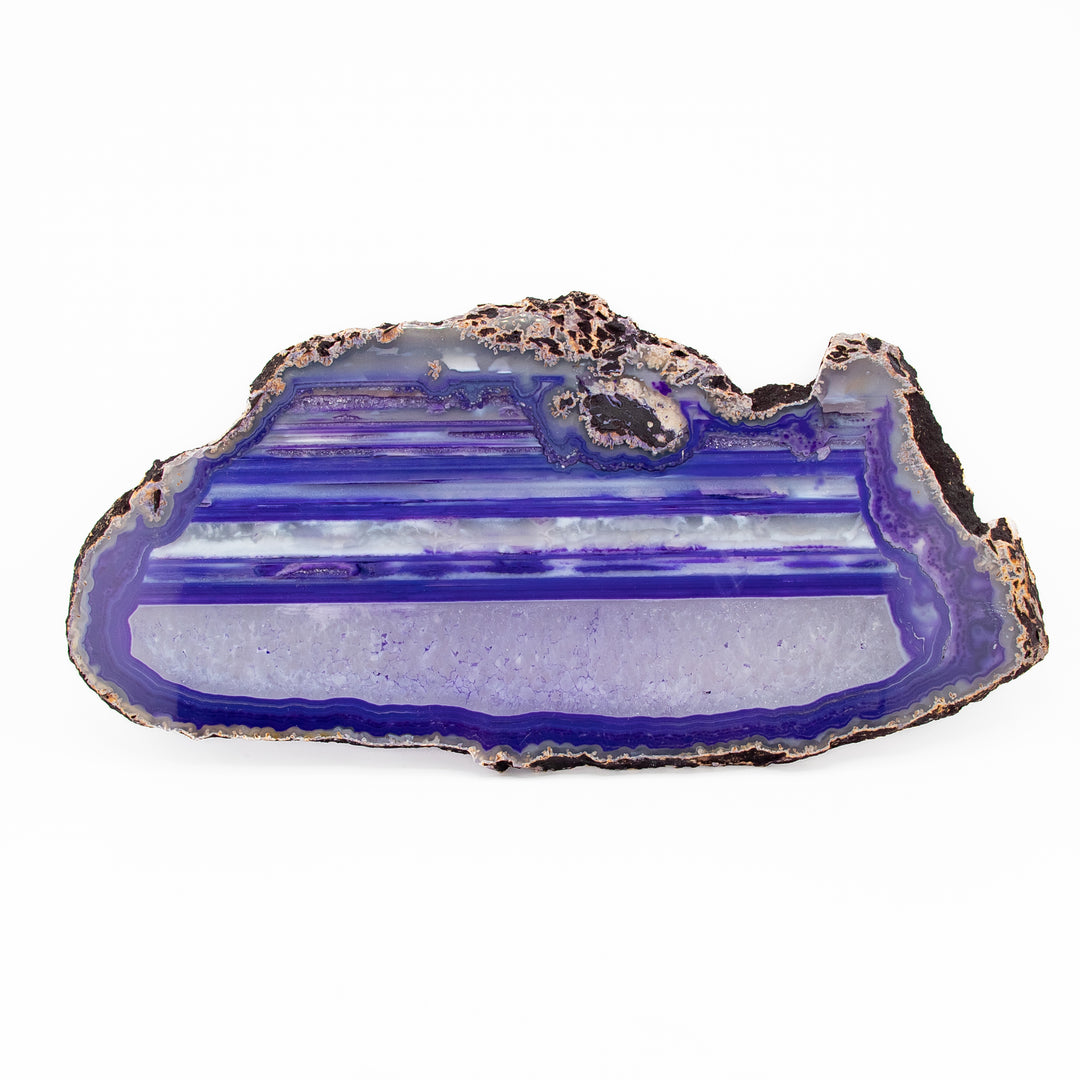 Natural Purple Agate Slice – Balance, Creativity & Spiritual Protection