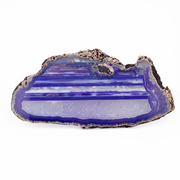 Natural Purple Agate Slice – Balance, Creativity & Spiritual Protection