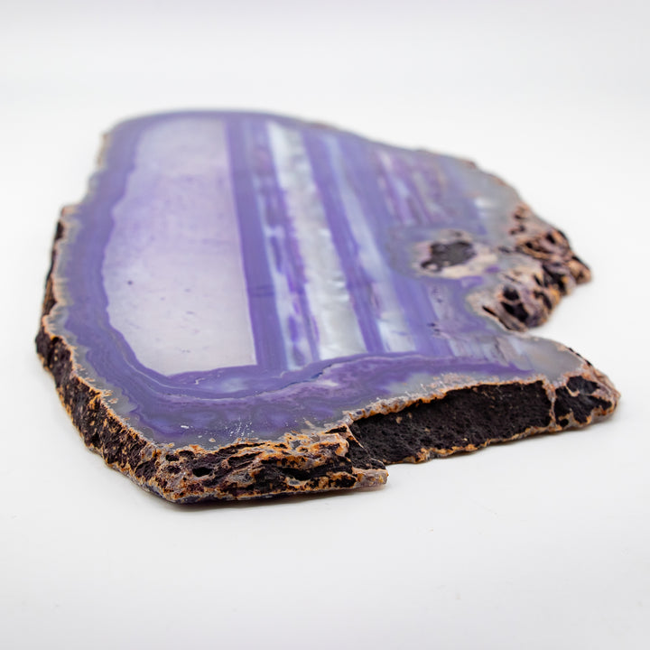 Natural Purple Agate Slice – Balance, Creativity & Spiritual Protection