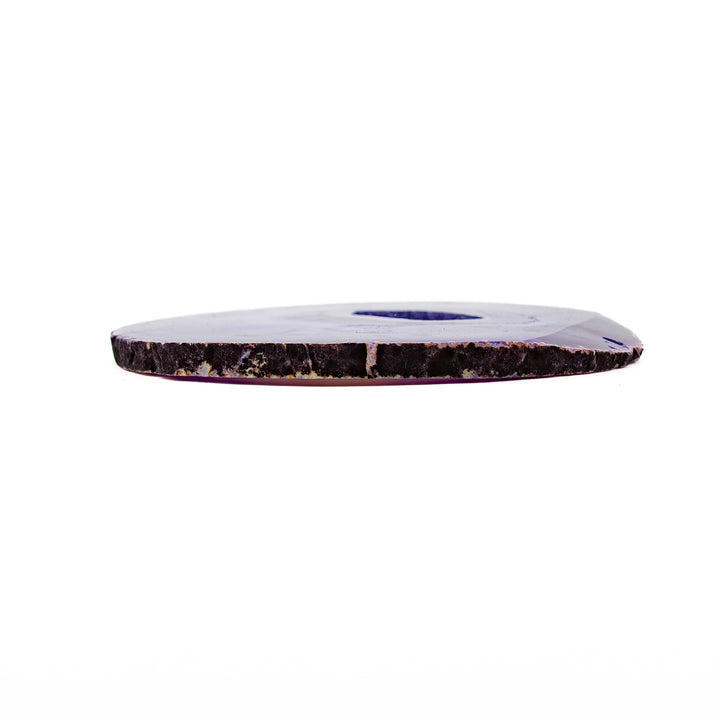 Natural Purple Agate Slice – Balance, Creativity & Spiritual Protection