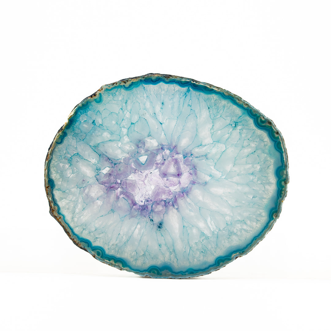 Natural Blue Agate Slice – Calm, Clarity & Harmony