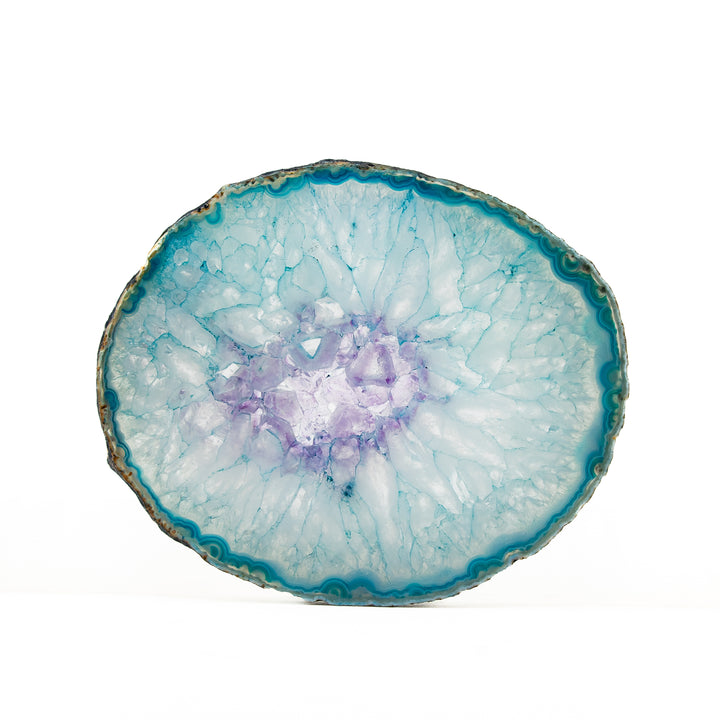 Natural Blue Agate Slice – Calm, Clarity & Harmony