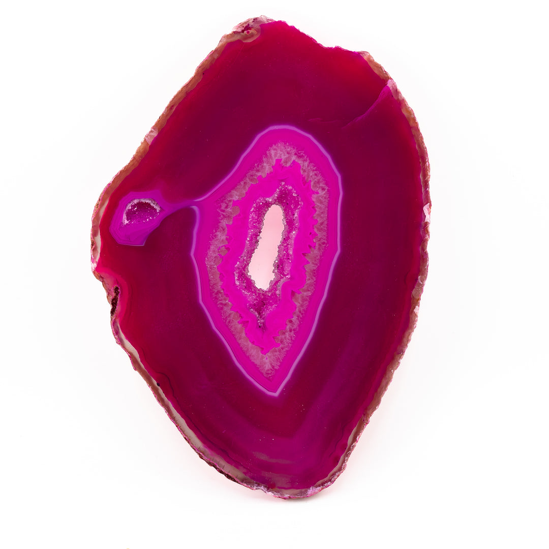 Natural Pink Agate Slice – Love, Joy & Emotional Healing