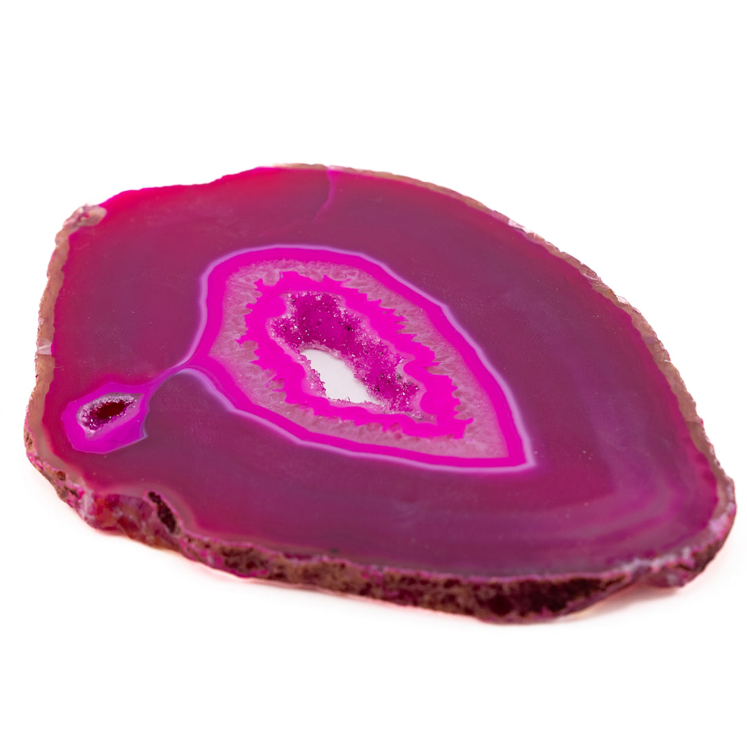 Natural Pink Agate Slice – Love, Joy & Emotional Healing