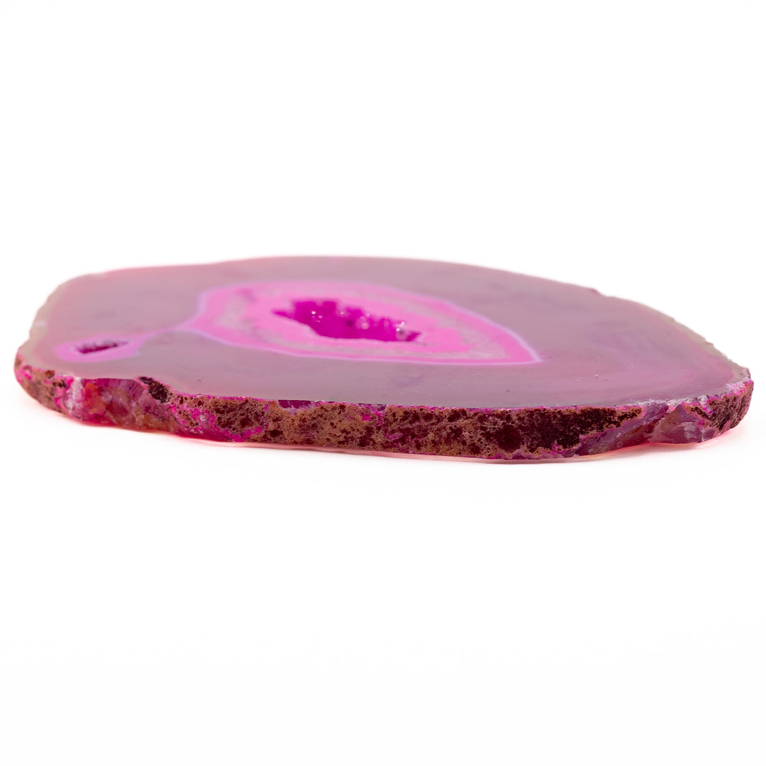 Natural Pink Agate Slice – Love, Joy & Emotional Healing