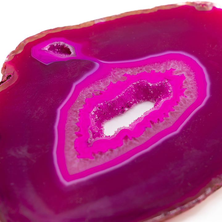 Natural Pink Agate Slice – Love, Joy & Emotional Healing