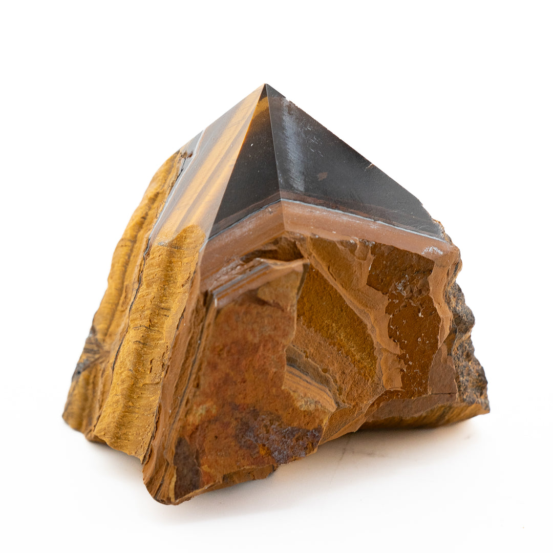 Natural Tiger’s Eye Power Point – Grounding, Focus & Confidence