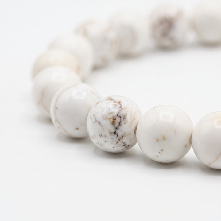 Magnesite Metal-Free Stretch Bracelet – 8mm Calming Stone Jewelry