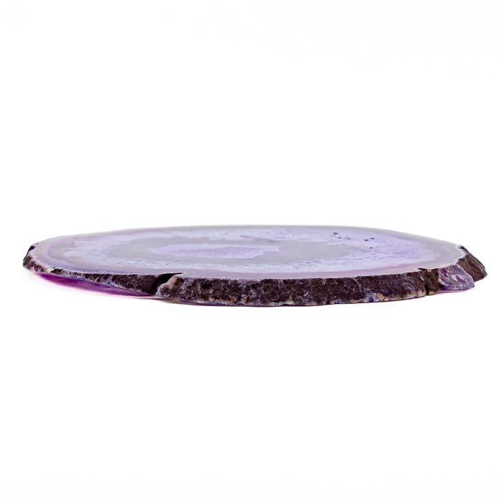 Natural Purple Agate Slice – Balance, Creativity & Spiritual Protection