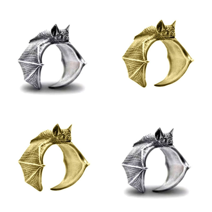 Bat Ring – Gothic Wrap Ring in Silver or Gold Finish