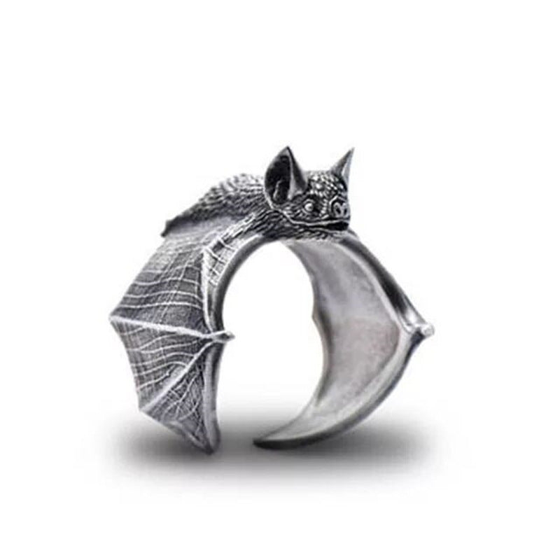 Bat Ring – Gothic Wrap Ring in Silver or Gold Finish