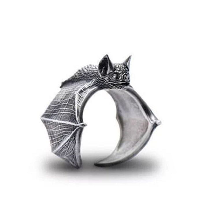 Bat Ring – Gothic Wrap Ring in Silver or Gold Finish