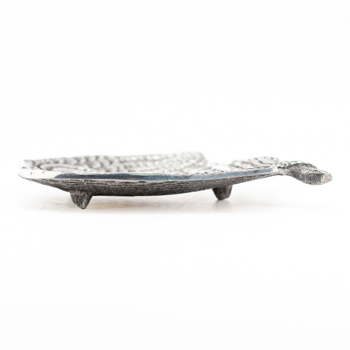 Owl Metal Incense Burner – Handcrafted Silver-Tone Ash Catcher for Sticks