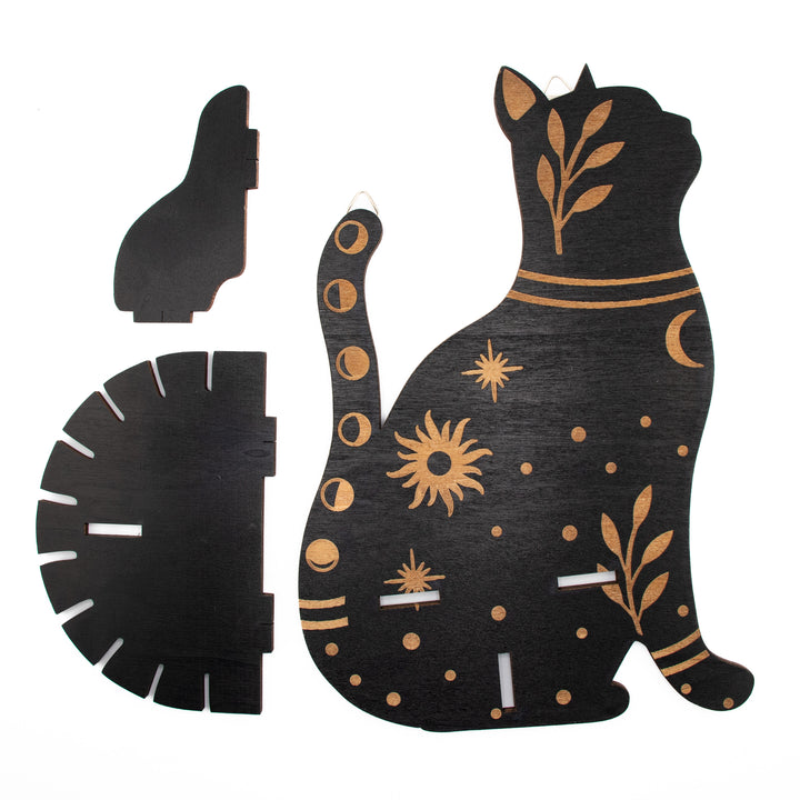 Cat Pendulum Holder & Altar Stand | Witchy Divination Decor | 10 x 6 In