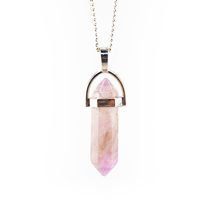 Amethyst Point Pendant Necklace - Handcrafted Crystal Jewelry