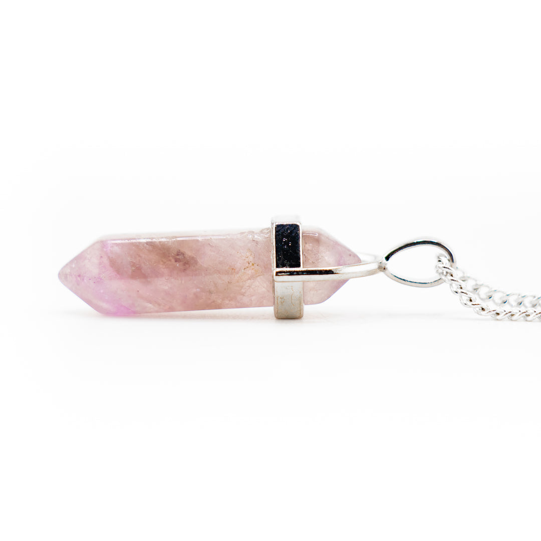 Amethyst Point Pendant Necklace - Handcrafted Crystal Jewelry