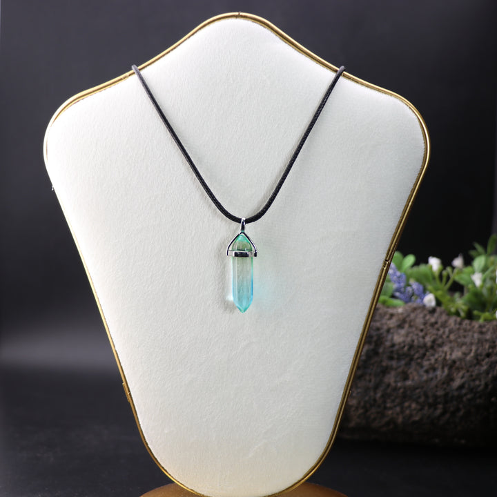 Handcrafted Aura Quartz Point Pendant Necklace