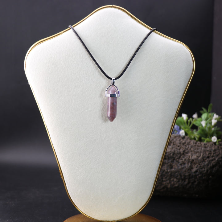 Handcrafted Natural Agate Point Pendant Necklace