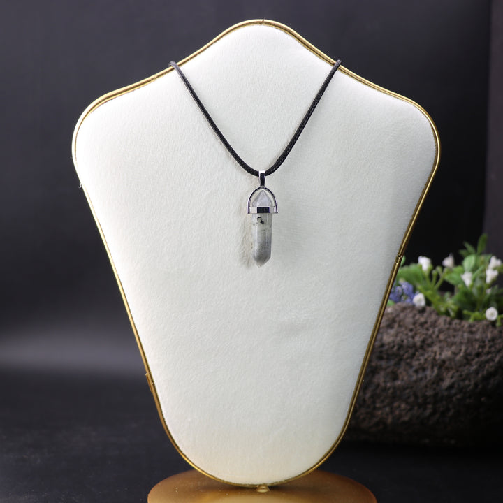 Handcrafted Natural Labradorite Point Pendant Necklace