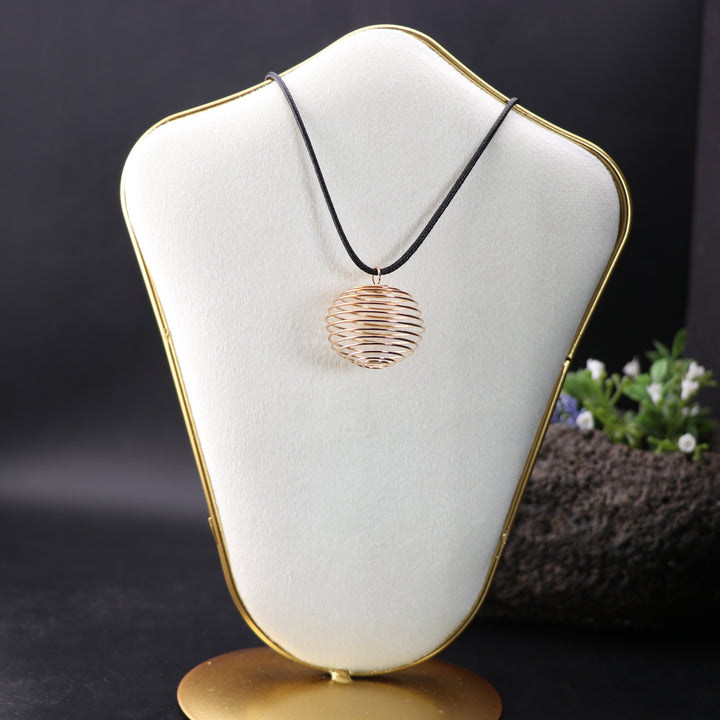 Spirit Weaver Gold-Metal Wire Pendant - Embrace Harmony, Handcrafted Elegance, Energy Enhancing Necklace