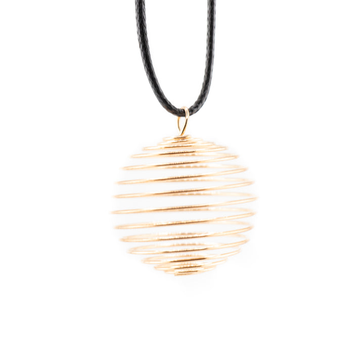 Spirit Weaver Gold-Metal Wire Pendant - Harmony, Elegance, Energy Enhancing Necklace